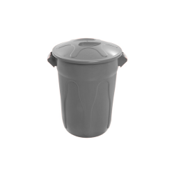 Lixeira com Tampa 20L JSN - Cinza
