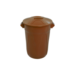 Lixeira com Tampa 20L JSN - Marrom