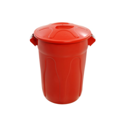 Lixeira com Tampa 40L JSN - Vermelho