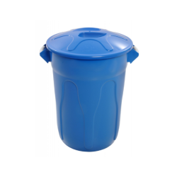 Lixeira com Tampa 60L JSN - Azul