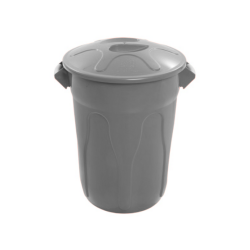 Lixeira com Tampa 60L JSN - Cinza