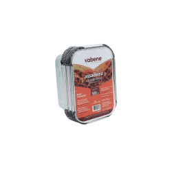 Marmitex de Alumínio 500mL Vabene c/ Tampa PET com 12 unid.