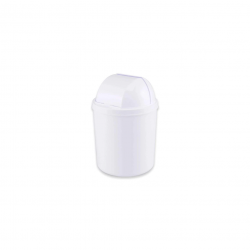 Lixeira com Tampa Retrátil 3L Viel Branca