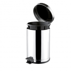 Lixeira Inox com Pedal 10,5L Viel com Tampa Inox