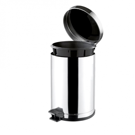 Lixeira Inox com Pedal 10,5L Viel com Tampa Inox Lixeira Inox com Pedal 10,5L Viel com Tampa Inox
