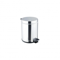 Lixeira Inox com Pedal 4,5L Viel com Tampa Inox