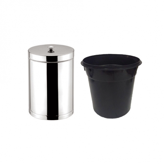 Lixeira Inox com Tampa 4,5L Viel Lixeira Inox com Tampa 4,5L Viel