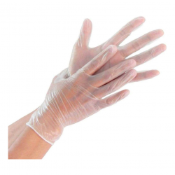 Luva Procedimento Vinil Volk com Pó com 100 unid. - Tamanho P Luva Procedimento Vinil Volk com Pó com 100 unid. - Tamanho P
