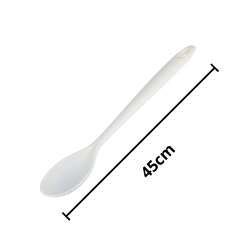 Colher Profissional Silicone 45cm Branca Weck