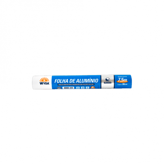 Folha de Alumínio Wyda 30cm x 7,5m Folha de Alumínio Wyda 30cm x 7,5m