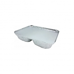 Marmitex de Alumínio com 3 Divisões D17 Wyda 900mL com 10 unid.