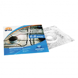 Protetor para Fogão 4 e 6 Bocas Alumínio Wyda com 12 unidades Protetor para Fogão 4 e 6 Bocas Alumínio Wyda com 12 unidades