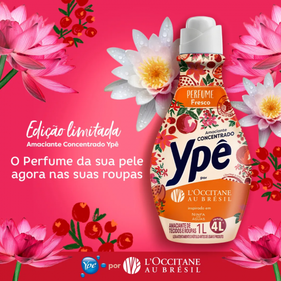 Amaciante Concentrado Ypê L'Occitane Perfume Fresco Nifas das Águas 1L Amaciante Concentrado Ypê L'Occitane Perfume Fresco Nifas das Águas 1L