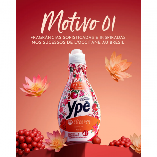 Amaciante Concentrado Ypê L'Occitane Perfume Sofisticado Brésil 1L Amaciante Concentrado Ypê L'Occitane Perfume Sofisticado Brésil 1L