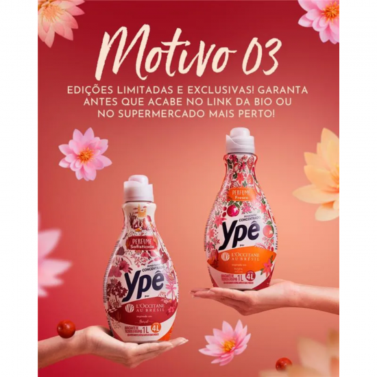 Amaciante Concentrado Ypê L'Occitane Perfume Sofisticado Brésil 1L Amaciante Concentrado Ypê L'Occitane Perfume Sofisticado Brésil 1L