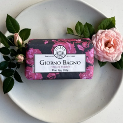 Sabonete Barra Giorno Bagno Bagno Rosas da Bulgária 180g