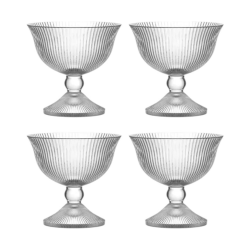 Conjunto de Taças Vidro Sobremesa 200ml 4pc Hauskraft Graffiato