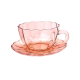 Jogo de Xicaras c/Pires 90ml Peach Dc c/6pc Hauskraft 