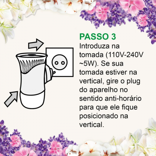 Difusor Elétrico Bom Ar Lírio Branco e Algodão Aparelho + Refil 16mL Difusor Elétrico Bom Ar Lírio Branco e Algodão Aparelho + Refil 16mL