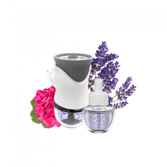 Difusor Elétrico Bom Ar Lavanda e Gerânio Aparelho + Refil 16mL Difusor Elétrico Bom Ar Lavanda e Gerânio Aparelho + Refil 16mL
