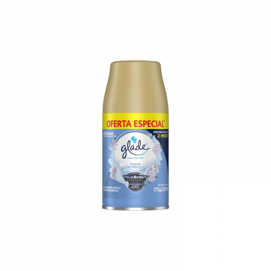 Aromatizador Spray Automático Glade Toque de Maciez 269mL Refil Aromatizador Spray Automático Glade Toque de Maciez 269mL Refil