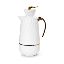 Garrafa Térmica de Rosca 1L Pomezia Termopro Branca