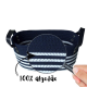Cesto de Algodão com Alça 30x19x15cm Azul Naval e Listra Branca Cesto de Algodão com Alça 30x19x15cm Azul Naval e Listra Branca