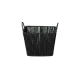 Cesto de Fibra Natural com Alça 25x25x19cm Preto Cesto de Fibra Natural com Alça 25x25x19cm Preto
