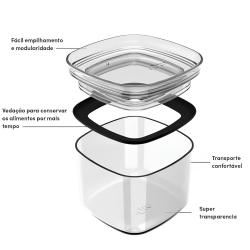 Pote Hermético Organizador <Ou> 450ml Block