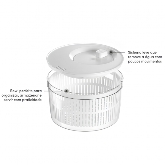 Secador de Saladas <Ou> 5,5L Clear Fresh