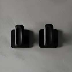 Conjunto de Ganchos de Parede <Ou> Eleve Preto