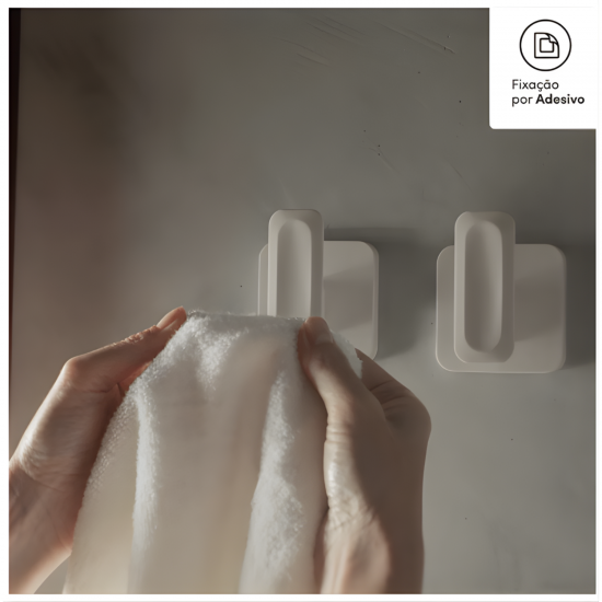 Conjunto de Ganchos de Parede <Ou> Eleve Bege