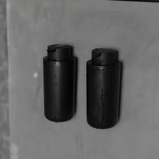 Dispenser de Parede 500ml <Ou> Eleve Preto