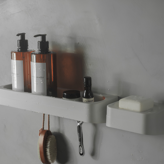 Prateleira de Parede Horizontal <Ou> Eleve Bege