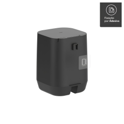 Lixeira de Piso/Parede <Ou> 6L Aura Preto