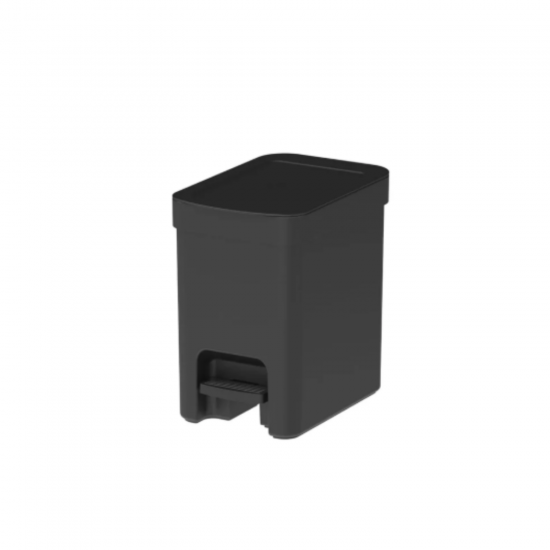 Lixeira com pedal 6L <Ou> Trium Preto