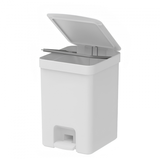Lixeira com pedal 12L <Ou> Trium Branco