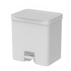 Lixeira com pedal 20L <Ou> Trium Branco