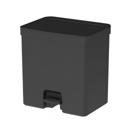 Lixeira com pedal 20L <Ou> Trium Preto