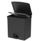 Lixeira com pedal 20L <Ou> Trium Preto