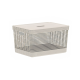 Cesto Organizador <Ou> 20L Com Tampa Grid Bege