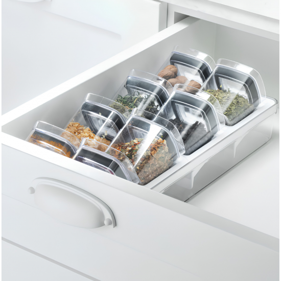 Porta Temperos <Ou> 9 Peças Clear Gavetas