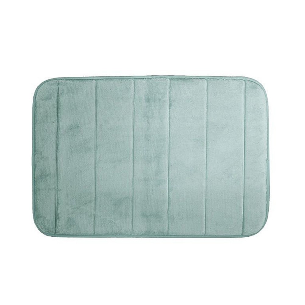 Tapete de Banheiro Antiderrapante 40x60cm Roma Lines Verde Le Bianco