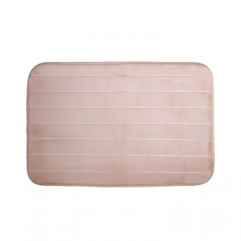 Tapete de Banheiro Antiderrapante 40x60cm Roma Listra Rose Le Bianco