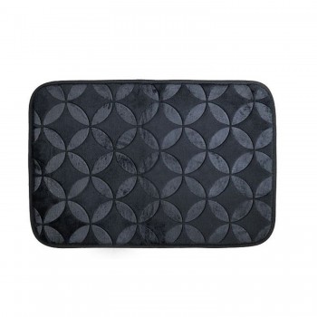 Tapete de Banheiro Antiderrapante 40x60cm Roma Style Preto Le Bianco