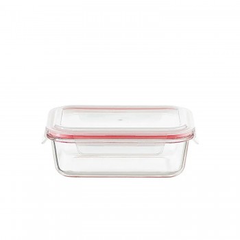Pote de Vidro Hermético Retangular 640mL Le Bianco