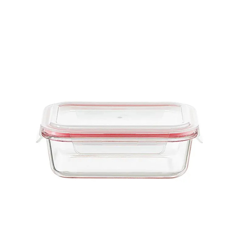 Pote de Vidro Hermético Retangular 1040mL Le Bianco