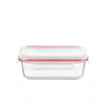 Pote de Vidro Hermético Retangular 1040mL Le Bianco