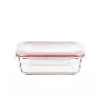 Pote de Vidro Hermético Retangular 1500mL Le Bianco