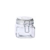 Pote de Vidro com Trava Quadrado 460mL Sofistic Le Bianco